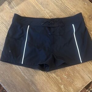 Jag Jeans Black board Shorts with White Accents